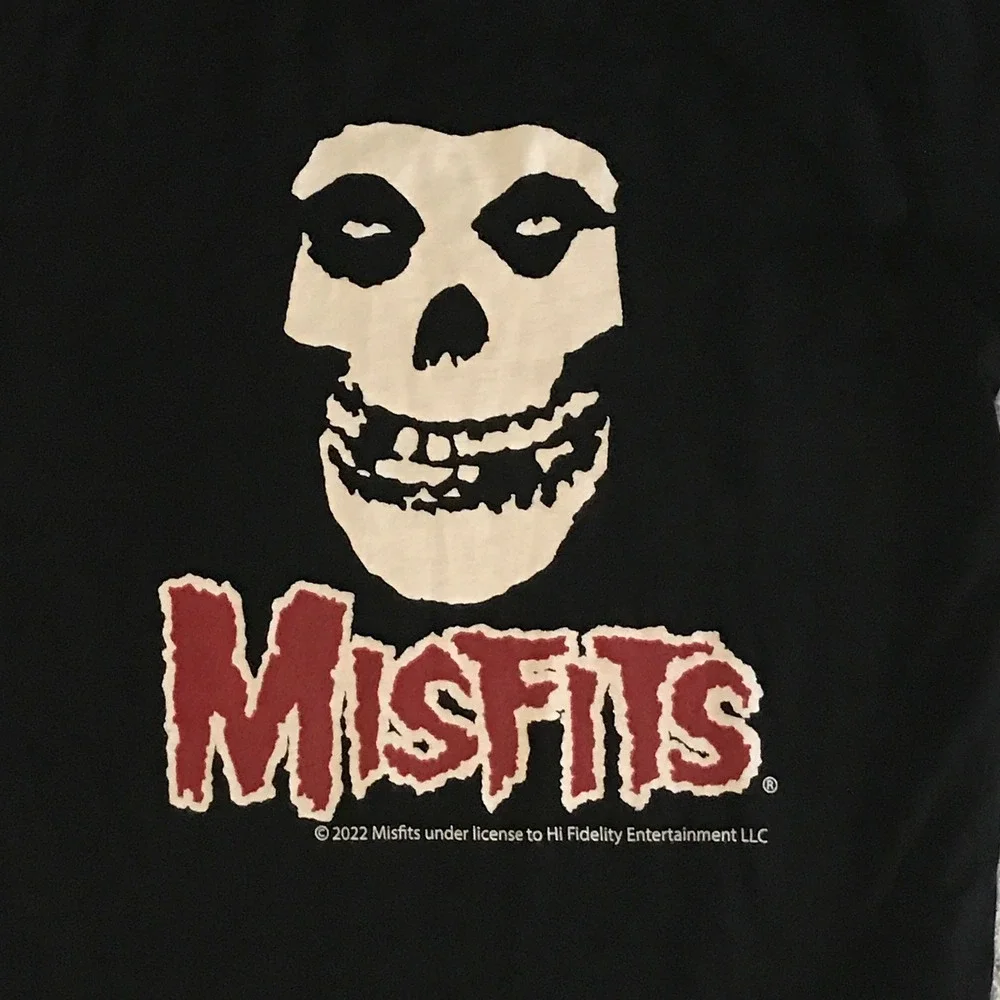 Misfits Fiend Skull Graphic Tee Black Vanilla Underground Kids 7-8 Punk Rock